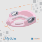 Assento Sanitário Infantil - Salmão