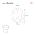 Assento Sanitário Laqueado Buzios Cinza Claro Para Vaso Hervy