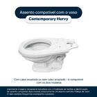 Assento Sanitário Laqueado Contemporary Preto Para Vaso Hervy