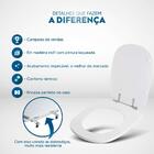 Assento Sanitário Laqueado Donna Preto Para Vaso Santamarina