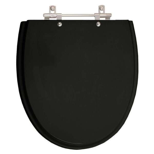 Assento Sanitário Laqueado Eros Preto Para Vaso Incepa
