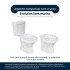 Assento Sanitário Laqueado Evolution Cinza Claro Para Vaso Sa