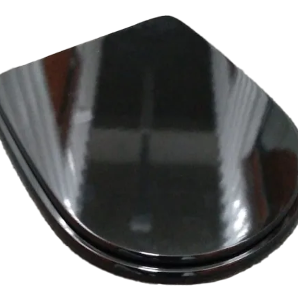 Assento Sanitário Laqueado Luna Para Icasa Preto Sicmol