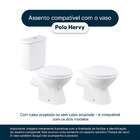 Assento Sanitário Laqueado Polo Azul Para Vaso Hervy