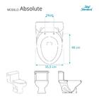 Assento Sanitário Laqueado Soft Close Absolute Sterling Silve