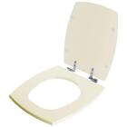 Assento Sanitário Laqueado Soft Close Anturius Bege Claro Par