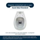 Assento Sanitário Laqueado Soft Close Ascot Preto Para Vaso I