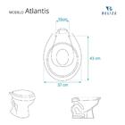 Assento Sanitário Laqueado Soft Close Atlantis Branco Para Va