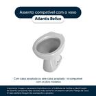 Assento Sanitário Laqueado Soft Close Atlantis Branco Para Va