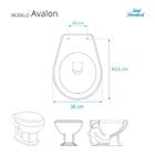 Assento Sanitário Laqueado Soft Close Avalon Visone Para Vaso