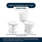 Assento Sanitário Laqueado Soft Close Azalea Cinza Prata (cin