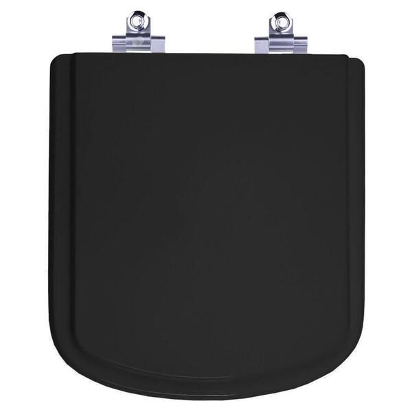 Assento Sanitário Laqueado Soft Close Bali Preto Para Vaso In