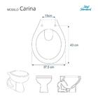 Assento Sanitário Laqueado Soft Close Carina Caramelo Para Va