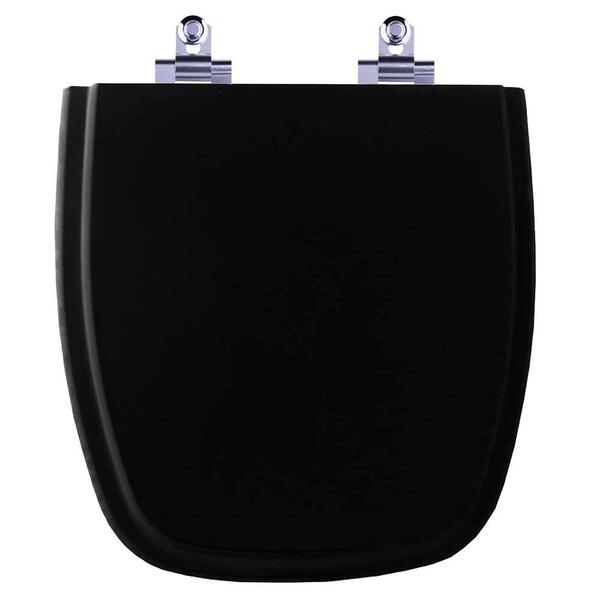Assento Sanitário Laqueado Soft Close Fit Preto Para Vaso Cel