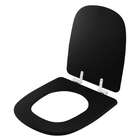 Assento Sanitário Laqueado Soft Close Ibiza Preto Para Vaso I