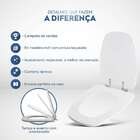 Assento Sanitário Laqueado Soft Close Monaco Branco Para Vaso