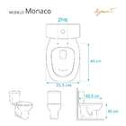 Assento Sanitário Laqueado Soft Close Monaco Branco Para Vaso