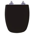 Assento Sanitário Laqueado Soft Close Monte Carlo Preto Para
