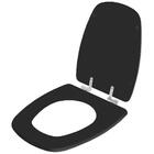 Assento Sanitário Laqueado Soft Close Monte Carlo Preto Para