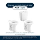 Assento Sanitário Laqueado Soft Close Parati Bege Claro Para