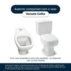 Assento Sanitário Laqueado Soft Close Versato Rosato Para Vas