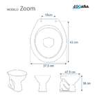 Assento Sanitário Laqueado Zoom Branco - Logasa