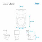 Assento Sanitário Laura Branco Para Vaso Roca