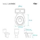 Assento Sanitário Lavanda Branco Para Vaso Fiori