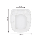 Assento Sanitário Like Polipropileno Fechamento Comum Branco Sensea