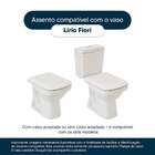 Assento Sanitario Lirio Branco Para Bacia Fiori 6lpf