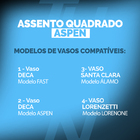 Assento Sanitário Lorenone Pp Soft Close Branco Gelo