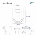 Assento Sanitário Luna Preto Para Vaso Icasa