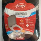 Assento Sanitário Luxo Lírio Almofadado Preto Durin 10830