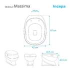 Assento Sanitário Massima Biscuit (bege Claro) Para Vaso Ince