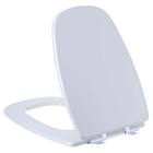 Assento Sanitário Comum MDF Cromado Para Vaso Deca Monte Carlo 43,2 X 39,3 Cm Distância Entre Furos 15,6Cm Sicmol