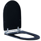 Assento Sanitário Comum MDF Pt P/Vaso Incepa Calypso Comp 41,30 Cm Larg 37,50 Cm 24,60 Cm Sicmol