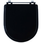 Assento Sanitário Comum MDF Pt P/Vaso Incepa Calypso Comp 41,30 Cm Larg 37,50 Cm 24,60 Cm Sicmol