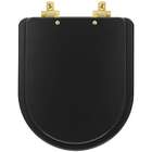 Assento Sanitário Mdf Soft Close Link/lk Preto Fosco Para Vas