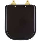 Assento Sanitário Mdf Soft Close Piano Marrom Fosco Para Vaso