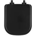 Assento Sanitário Mdf Soft Close Piano Preto Fosco Para Vaso