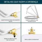 Assento Sanitário Mdf Soft Close Quadra Preto Fosco Para Vaso