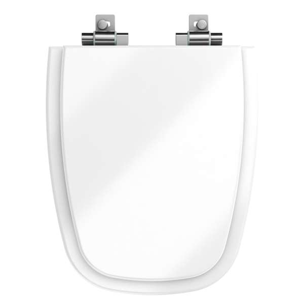 Assento Sanitário Monte Carlo com Fechamento Suave Quadrado Branco Policlass