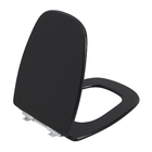 Assento Sanitário Monte Carlo MDF Preto Fechamento Comum Sicmol