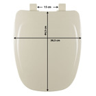 Assento Sanitário Monte Carlo Plástico Creme Tupan