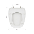 Assento Sanitário Monte Carlo Plástico Gelo Fechamento Comum Deca