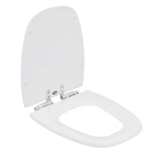Assento Sanitário Monte Carlo Poliéster Branco Fechamento Suave Policlass