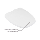 Assento Sanitário Monte Carlo Polipropileno Fechamento Suave Branco Sensea