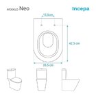 Assento Sanitário Neo Incepa Super Luxo Cr-beige