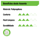 Assento Sanitário Net ou First Polipropileno Branco Fechamento Suave Celite