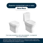 Assento Sanitário Nexo Preto Fechamento Lento Para Louça Roca